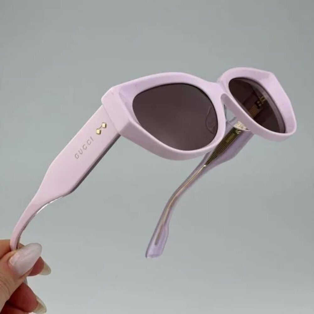NWT Gucci GG1532SA-004 Pink Cat Eye 54mm Sunglasses - Picture 10 of 12